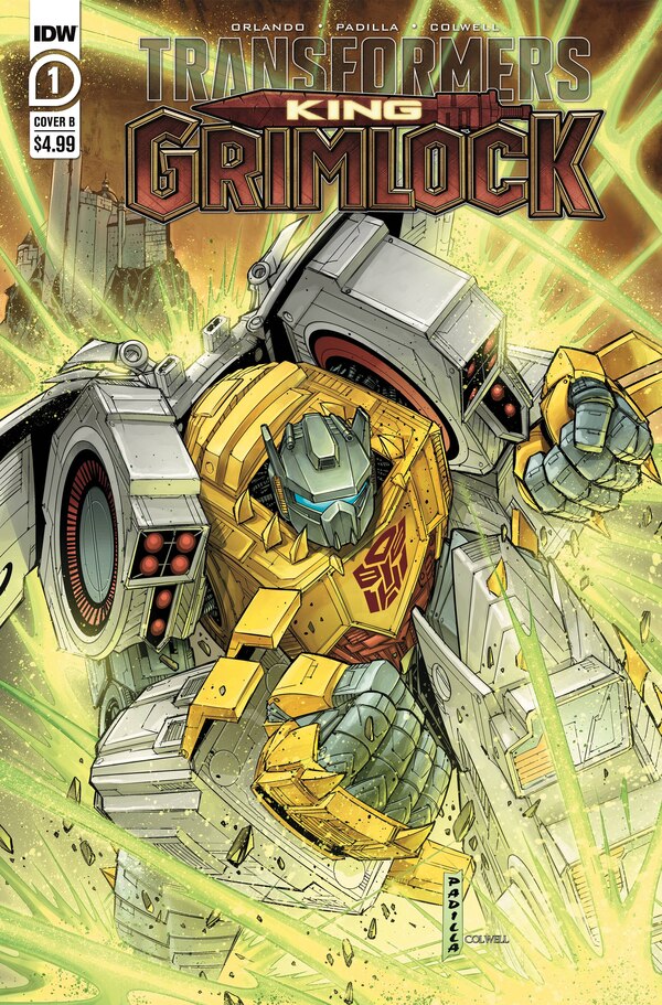 Transformers King Grimlock Issue No 1 Cover B By Agustin Padilla (1 of 1)